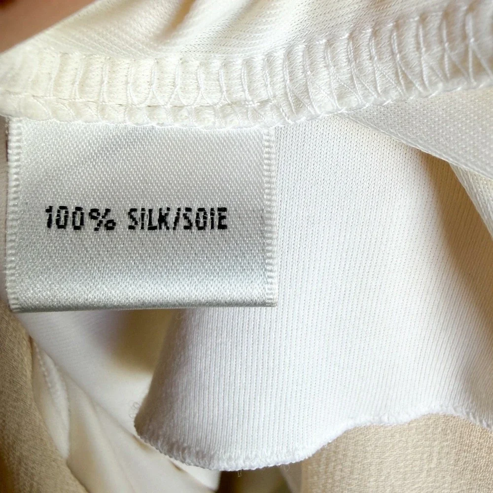 Lafayette 148 New York 100% Silk Fairy Ethereal Y2K Coquette Waterfall Top 8 - Picture 3 of 4